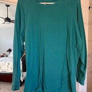 Teal Long Sleeve Women's Top
